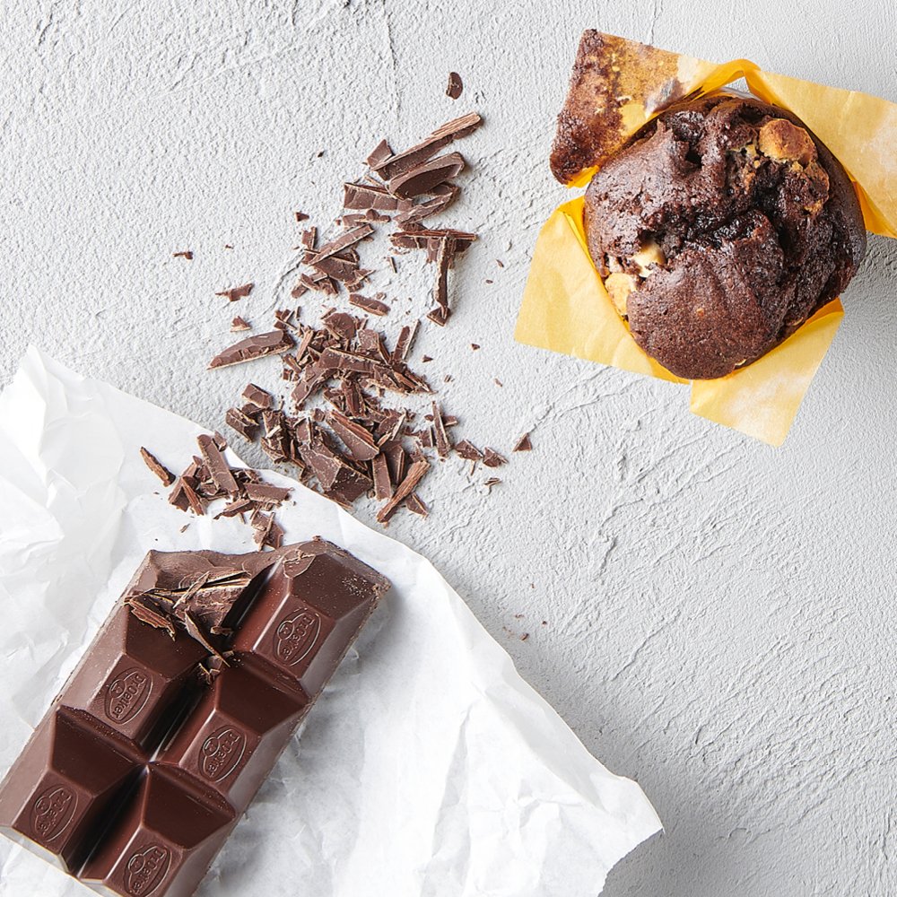 Muffin und Schokolade