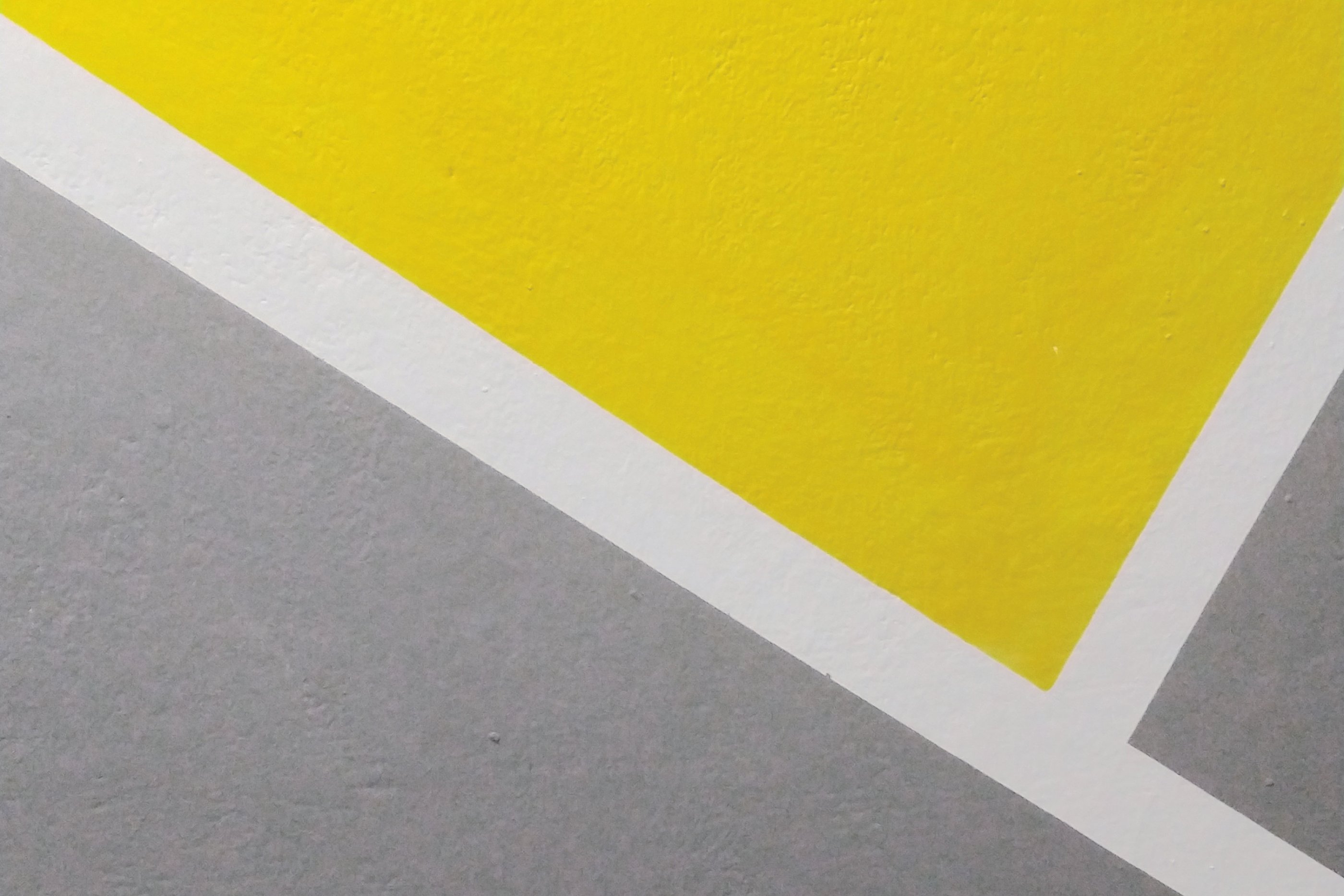 Geometrische Feldern in grau und gelb