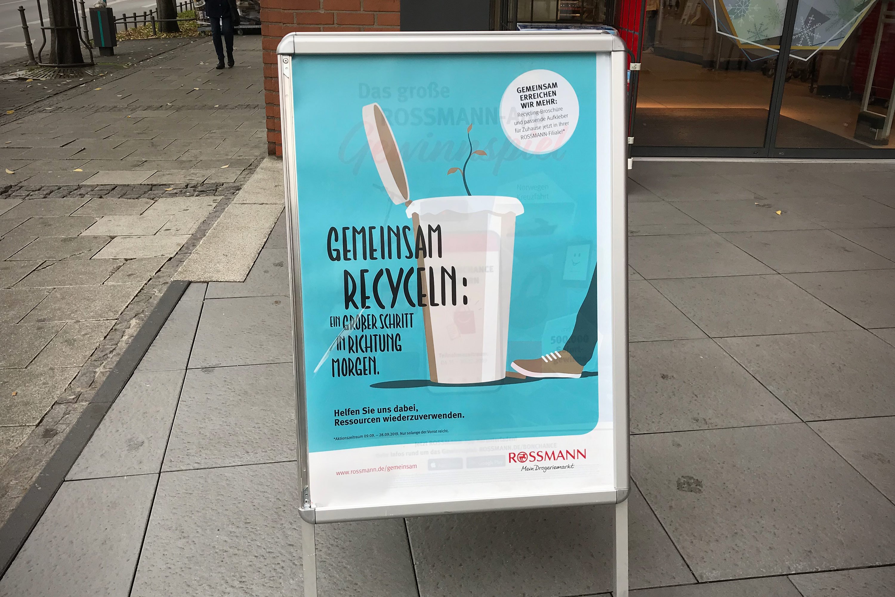 Werbeschild Recycling