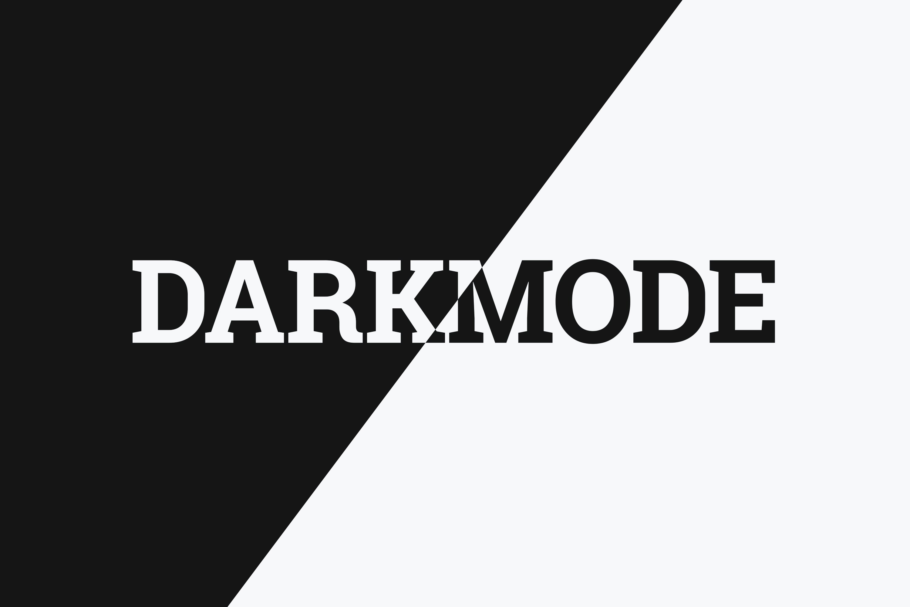 Schwarz-weißes Rechteck ,mit "Darkmode"-Schriftzug