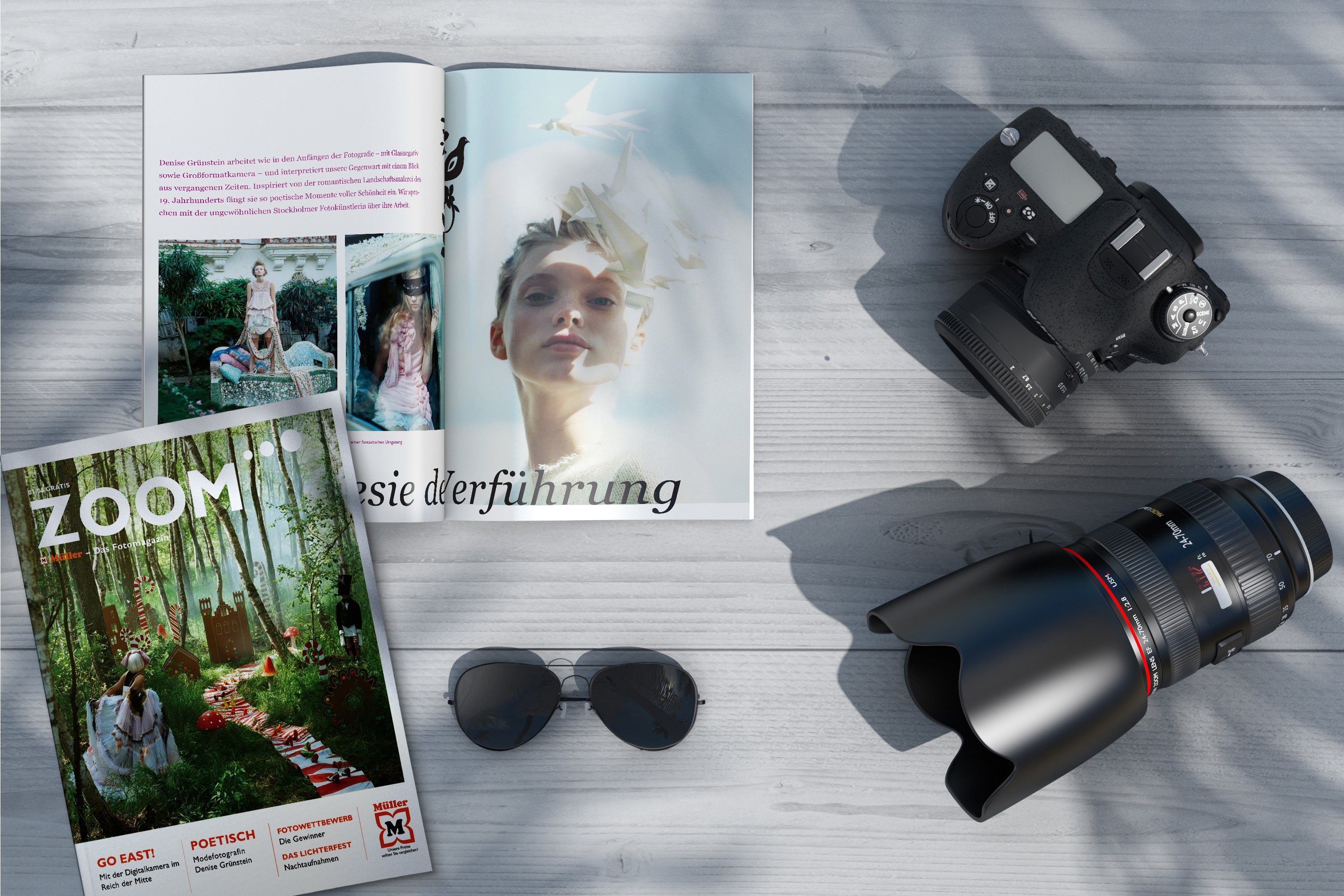 Excite Werbeagentur Müller Zoom Magazine und Kameraobjektive