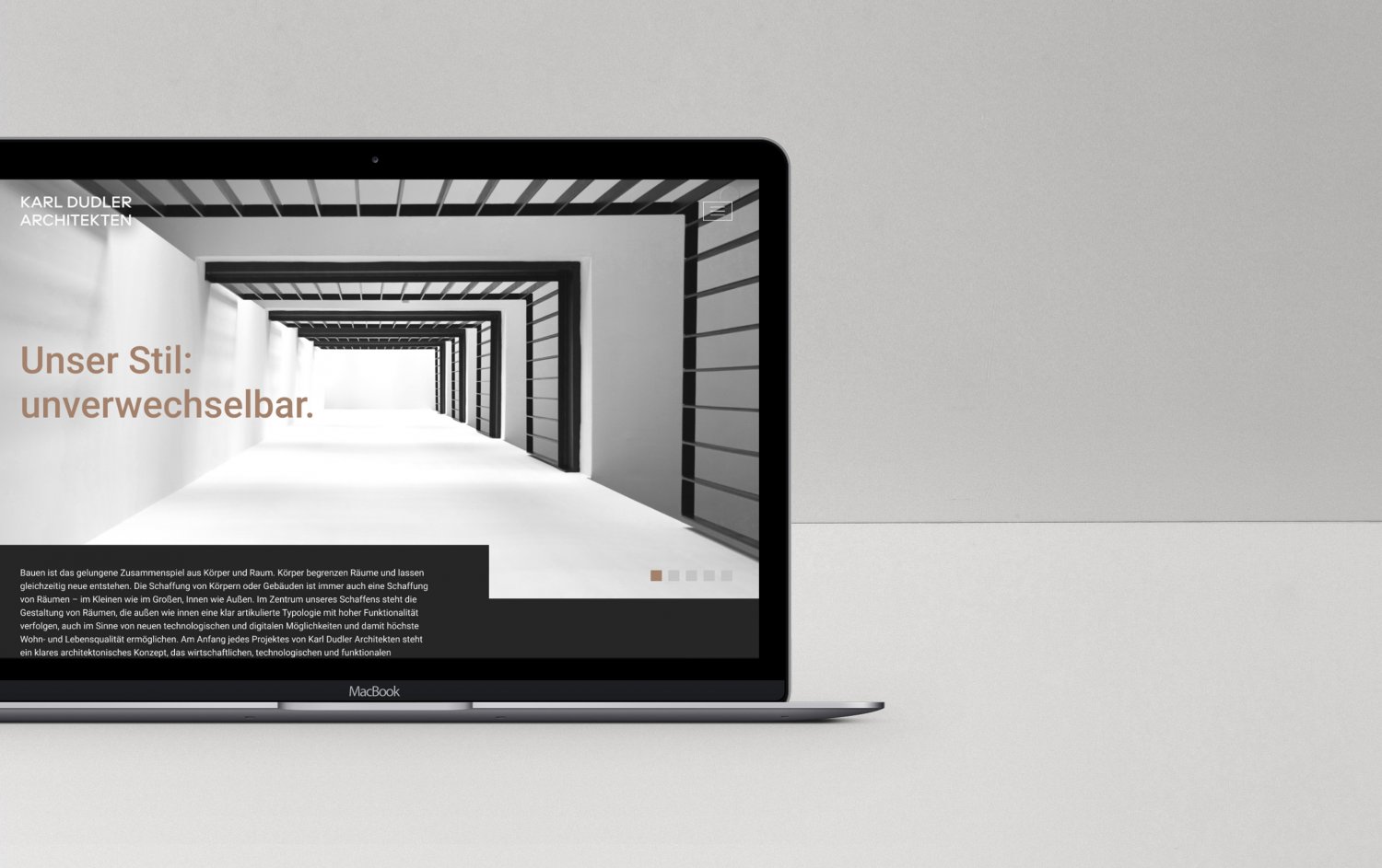 Excite Werbeagentur Karl Dudler Architekten Komputer Landingpage