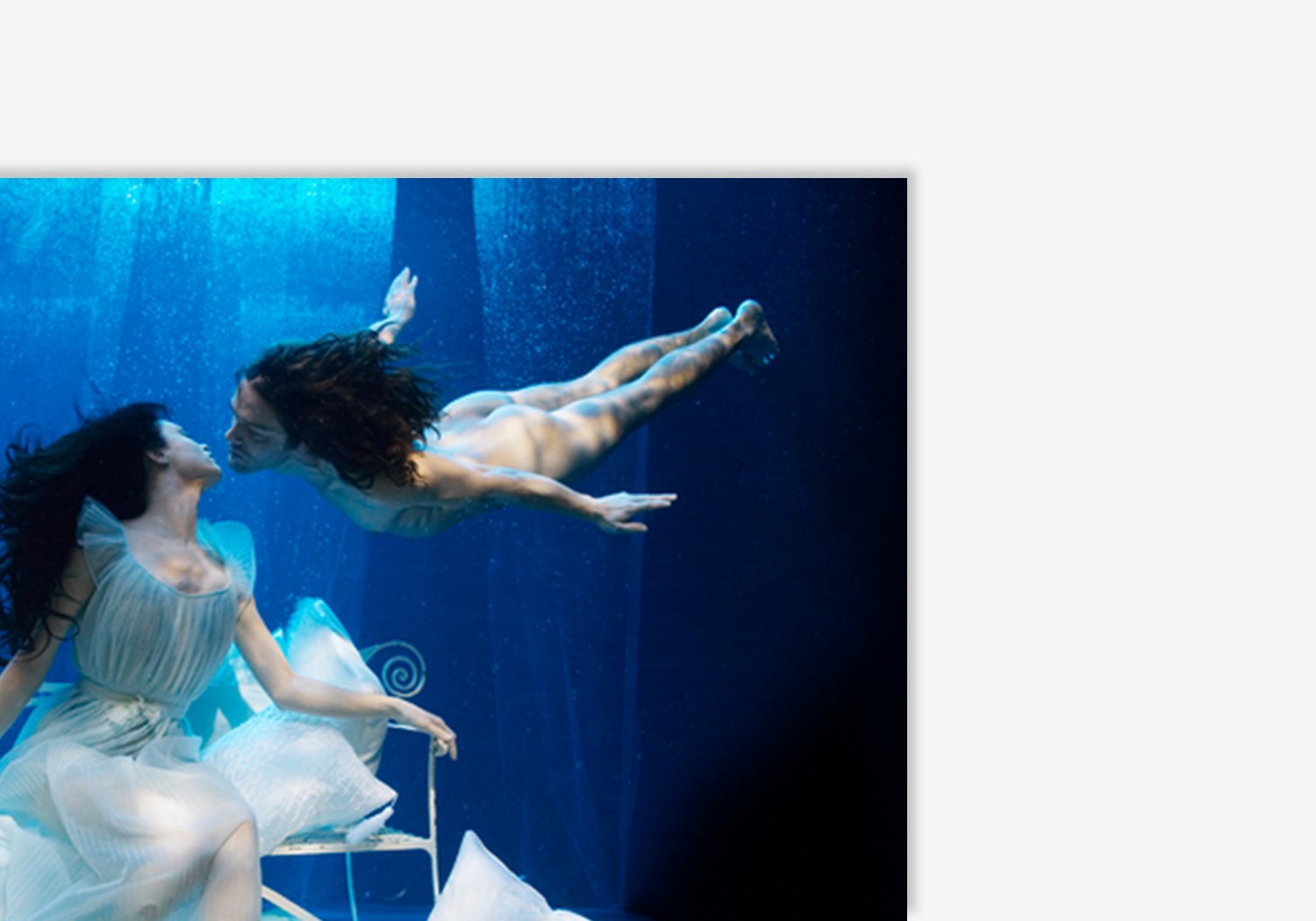 Excite Werbeagentur  Wempe Mann und Frau unter Wasser